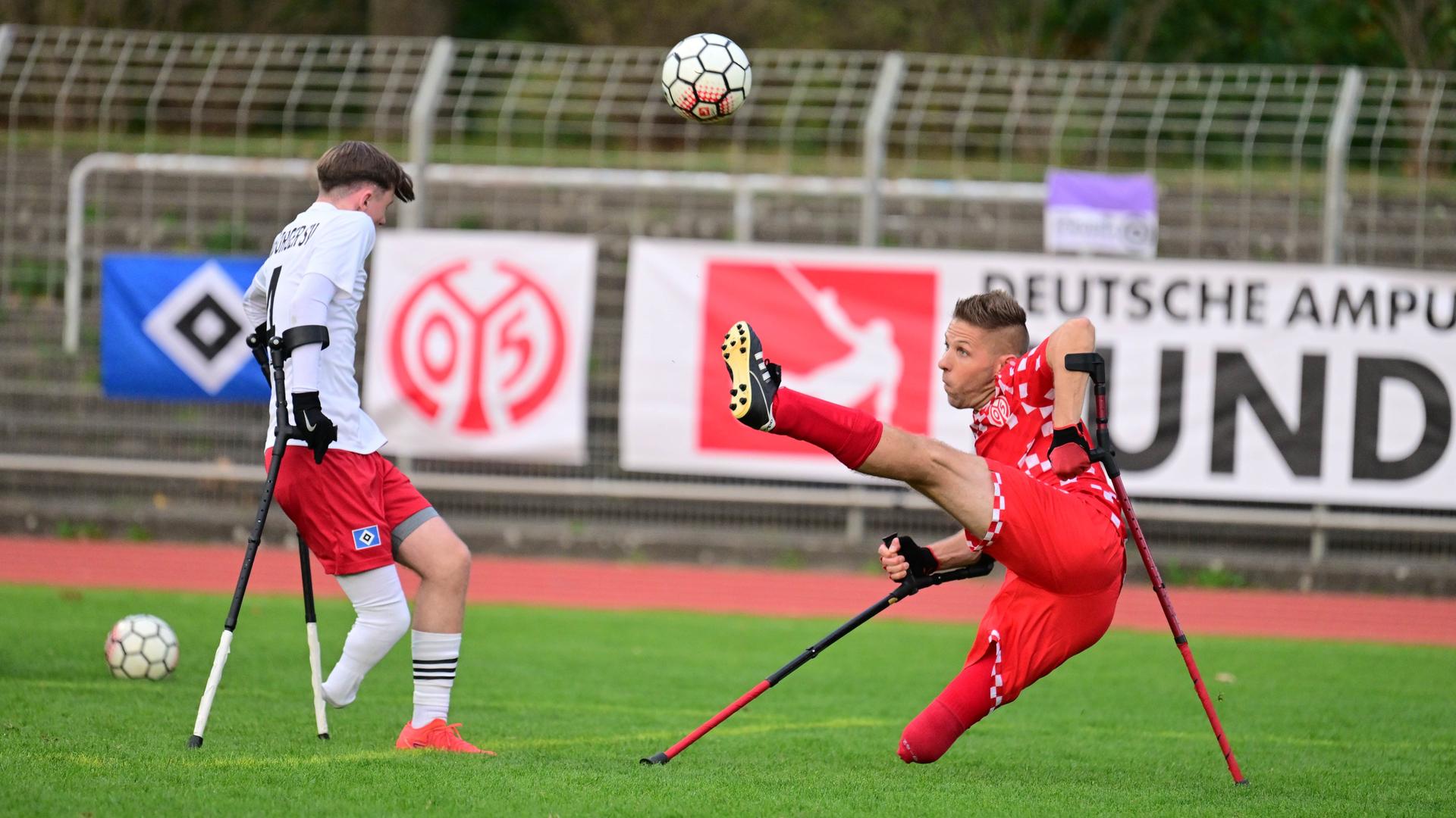 Christian Heintz in Aktion im Finale gegen den Hamburger SV.