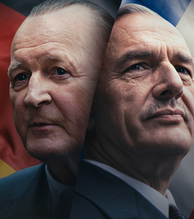 Charles de Gaulle (Jean-Yves Berteloot) und Konrad Adenauer (Burghart Klaußner) 