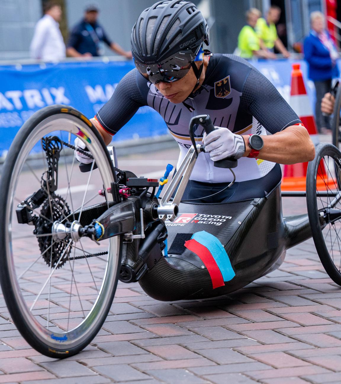 Andrea Eskau in Rotterdam bei den European Para Championships am 17.08.2023.