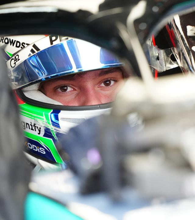 Andrea Kimi Antonelli von Mercedes auf dem Circuit of The Americas. 
