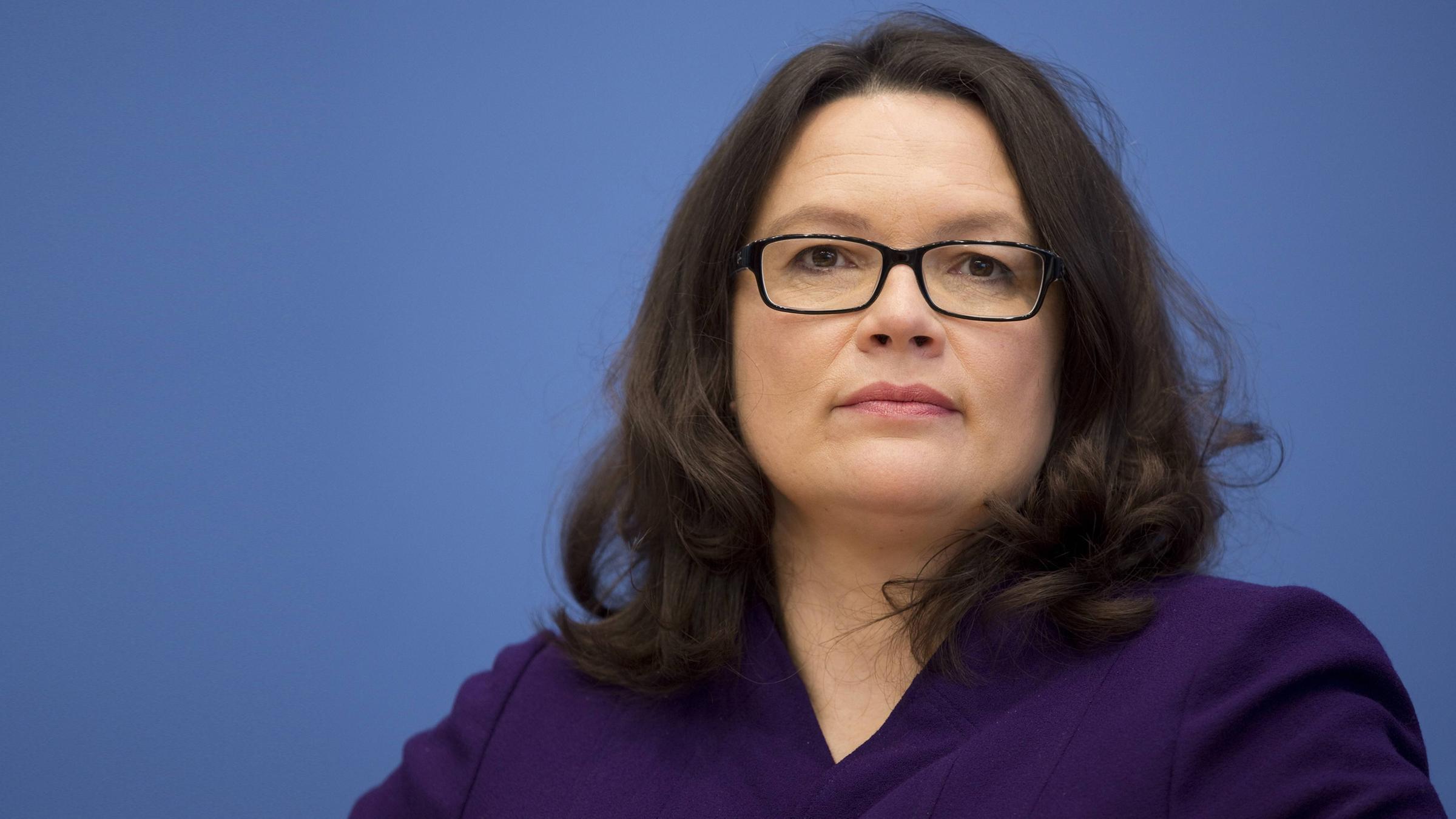Archiv: Andrea Nahles am 01.12.2015 in Berlin
