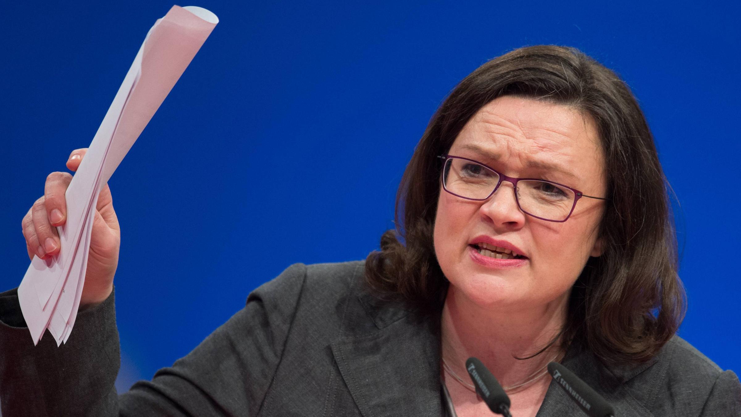 Archiv: Andrea Nahles am 07.12.2017 in Berlin
