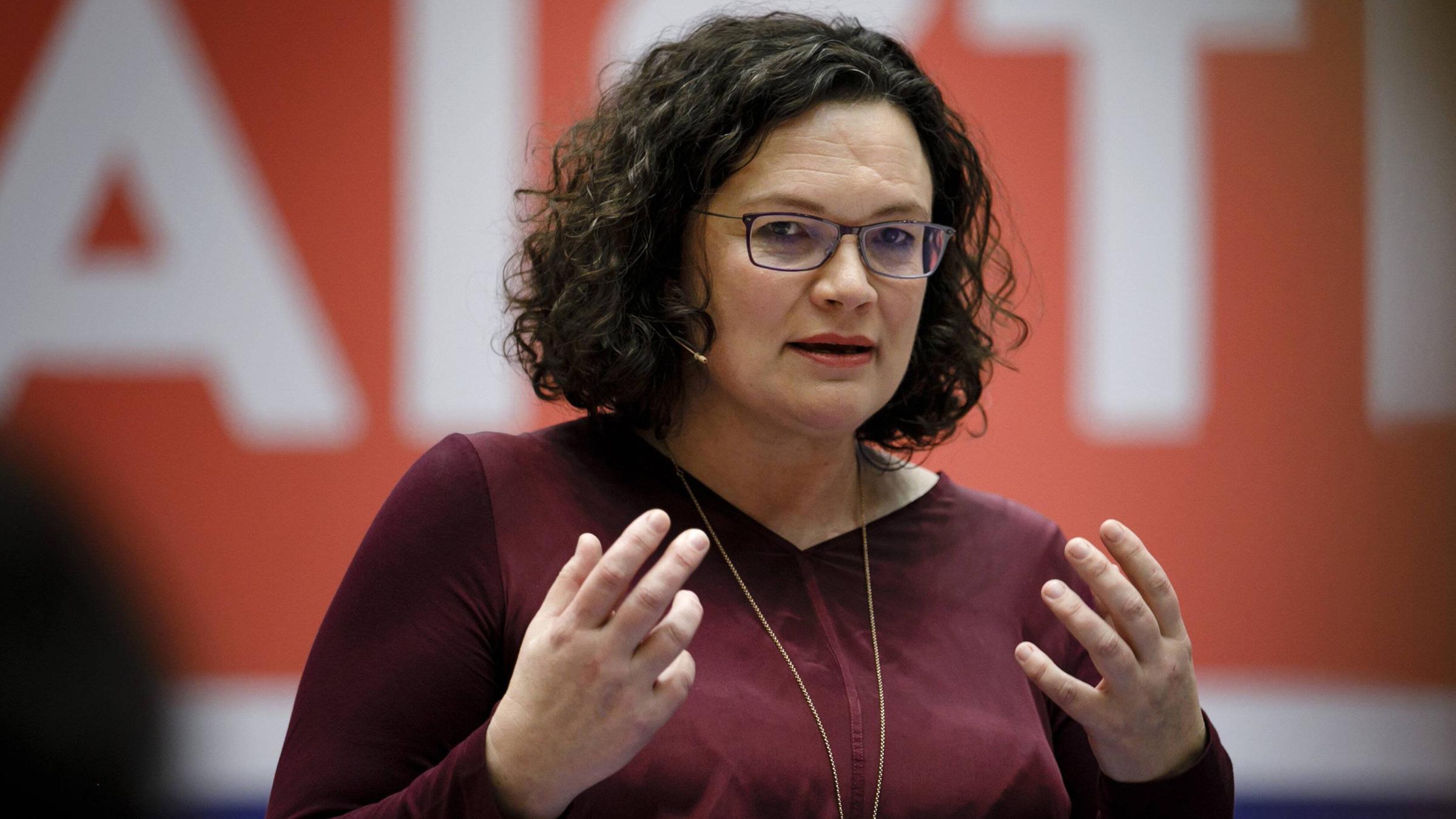 Archiv: Andrea Nahles am 09.12.2018 in Berlin
