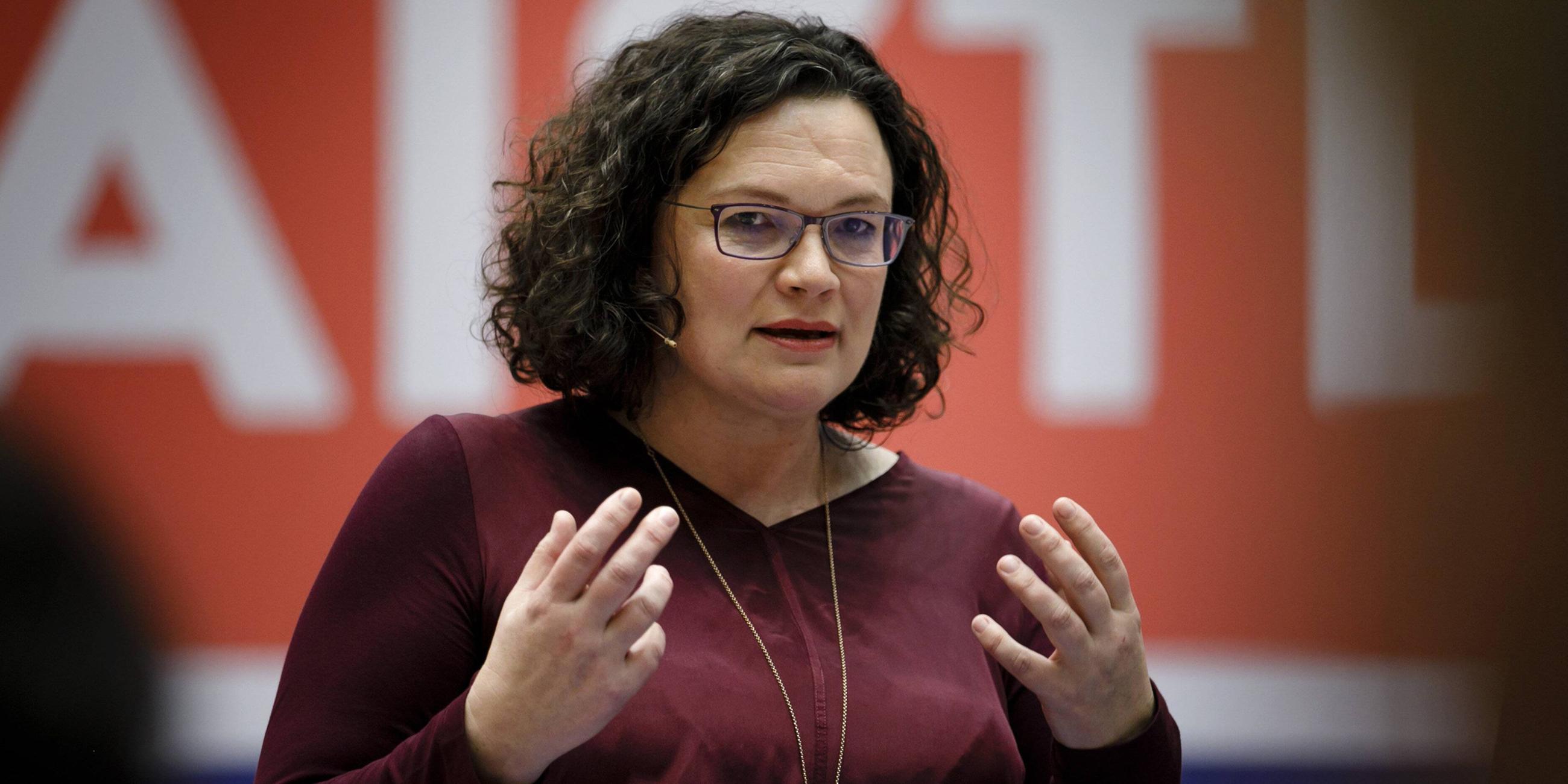 Archiv: Andrea Nahles am 09.12.2018 in Berlin