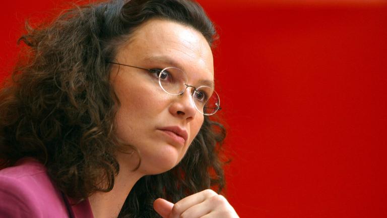 Archiv: Andrea Nahles am 16.06.2004 in Berlin
