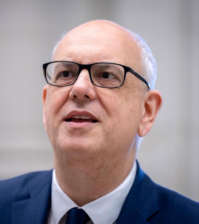 Andreas Bovenschulte beim Pressestatement am Rande der 1065. Sitzung des Bundesrates im Plenarsaal des Preussischen Herrenhauses in Berlin, am 08.05.2026