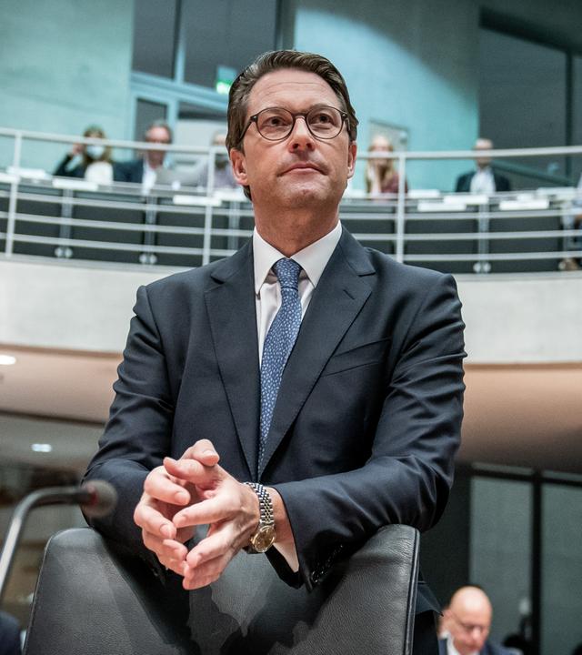 Andreas Scheuer beim Maut-Untersuchungsausschuss des Bundestags.