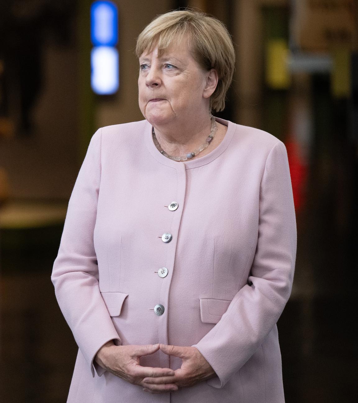 Angela Merkel, Bundeskanzlerin a.D., besucht im Rahmen einer Lesung aus ihren Memoiren Freiheit die gleichnamige Ausstellung am 23.06.2025 im Deutschen Hygiene Museum in Dresden.