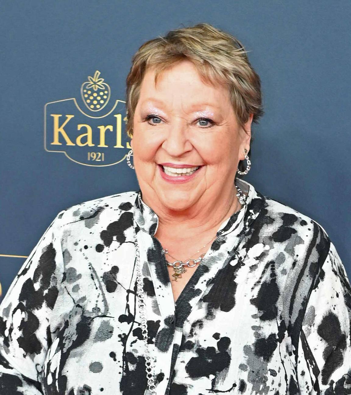 Die Sängerin und Schauspielerin Angelika Mann bei der Verleihung der Goldenen Henne am 13.10.2023 in Leipzig.