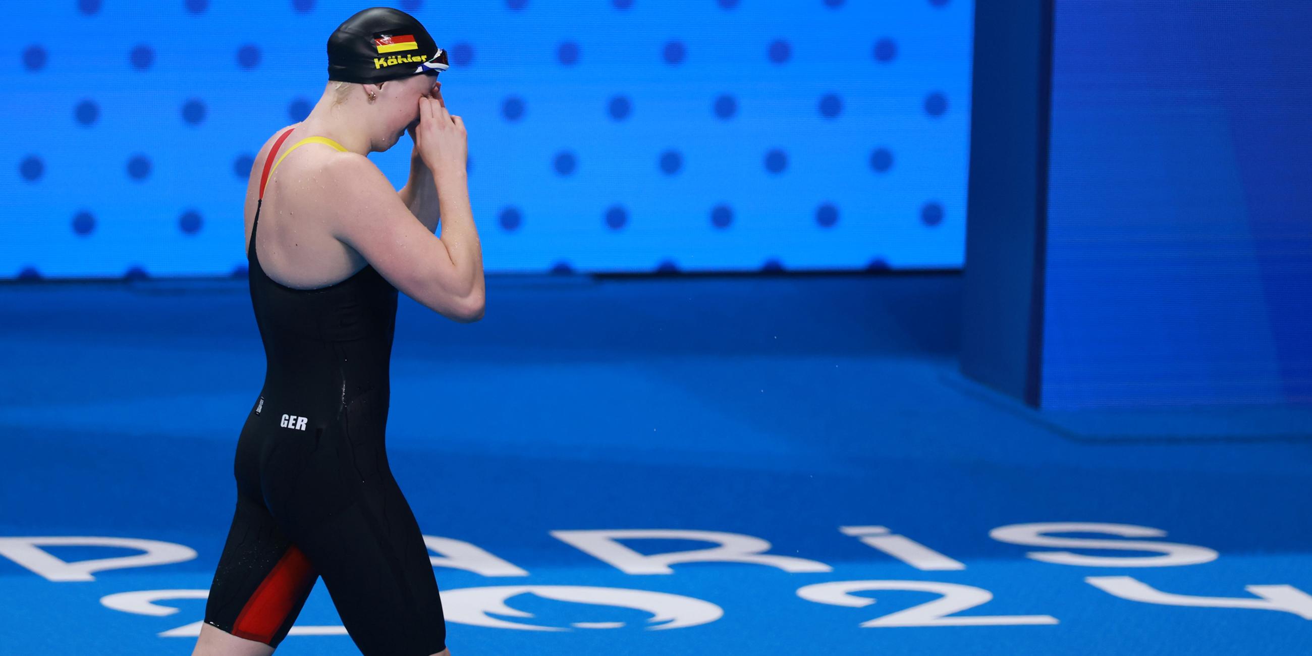 Angelina Köhler aus Deutschland reagiert enttäuscht.