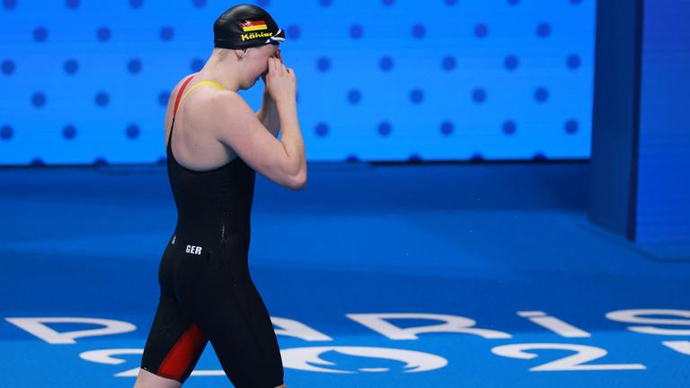 Angelina Köhler aus Deutschland reagiert enttäuscht.