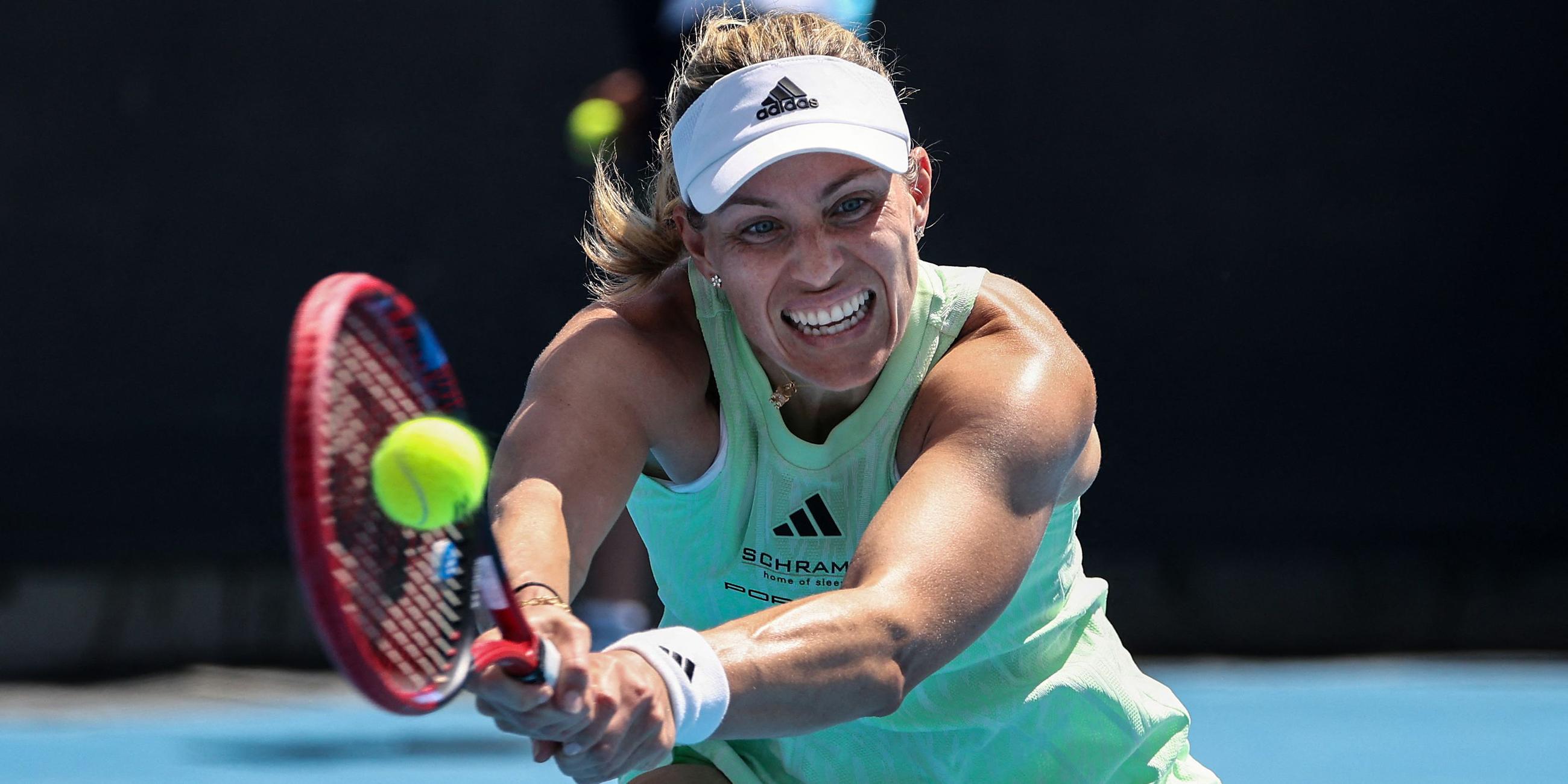 Angelique Kerber, aufgenommen am 16.01.2024 in Melbourne (Australien)