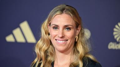 Die ehemalige Tennisspielerin Angelique Kerber betritt das Kurhaus zur Gala für die Auszeichnung «Sportler des Jahres».