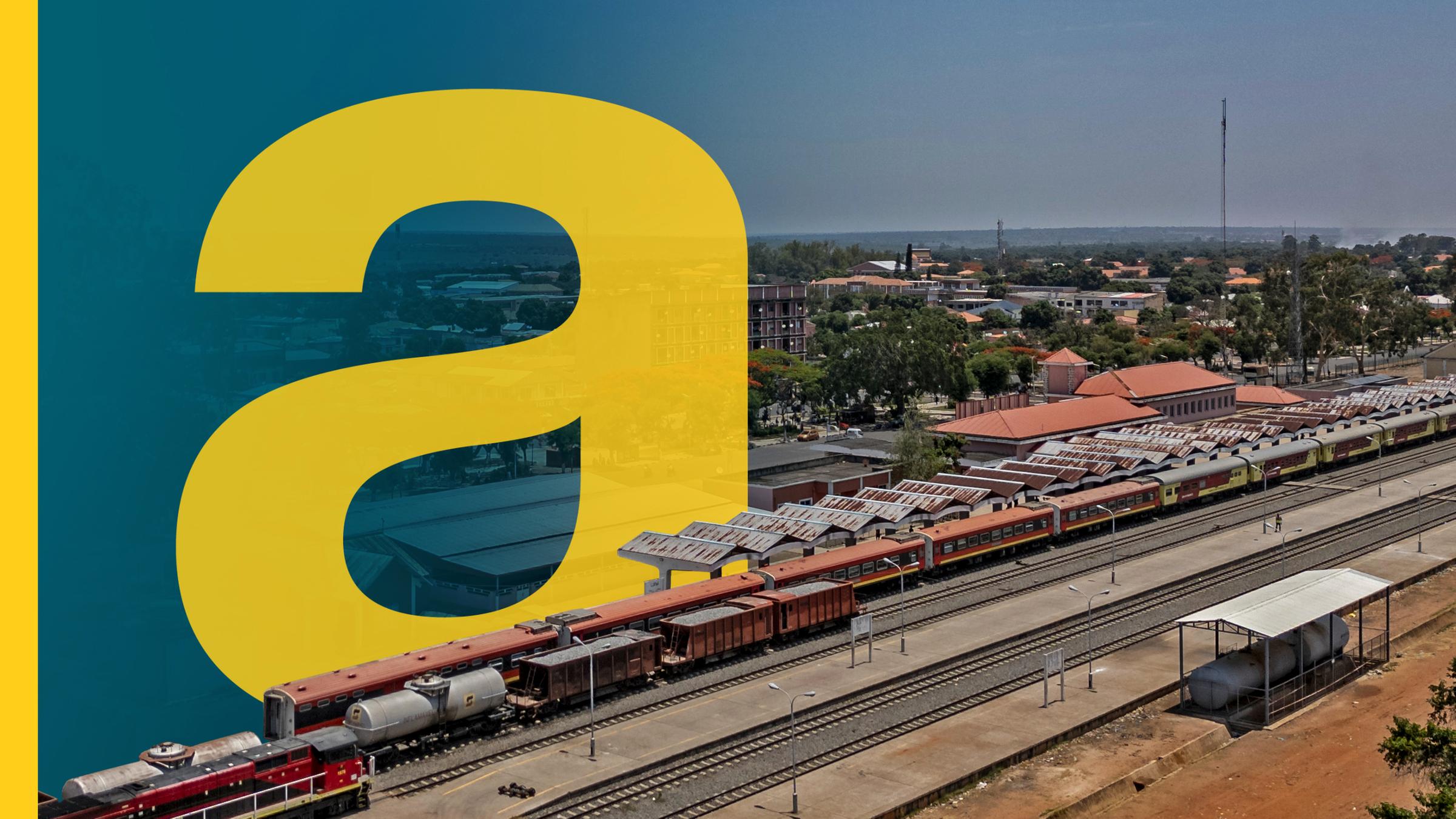 Bahnhof in Angola am Lobito-Korridor