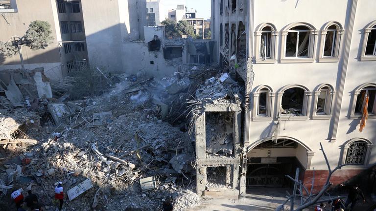 Die zerstörte Khorasaniha Synagoge in Teheran.
