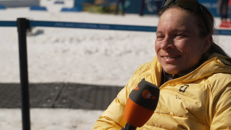 Anja Wicker im ZDF-Interview am 08.03.2026. 