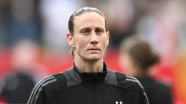 Die deutsche Torhüterin Ann-Katrin Berger.