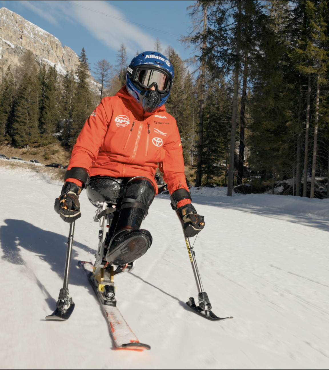 Anna-Lena Foster auf dem Monoski