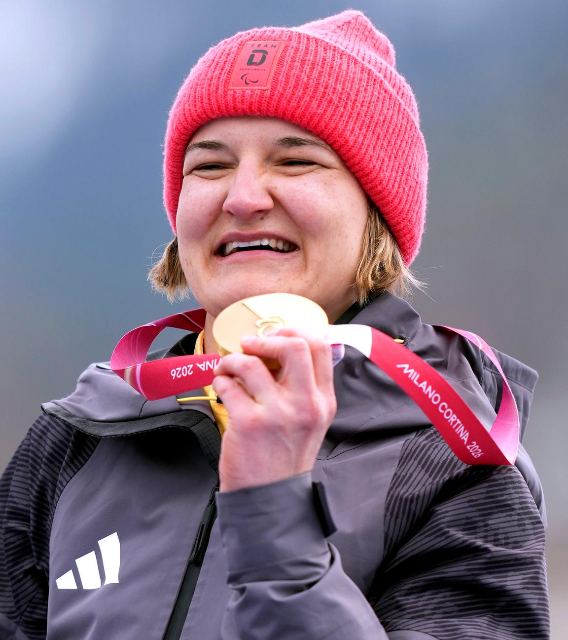 Anna-Lena Forster (Deutschland) jubelt. 