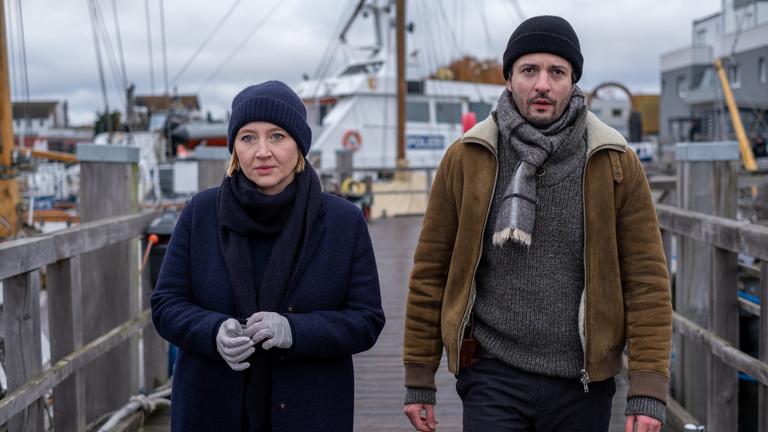 Am Set mit Schauspielerin Anna Maria Mühe