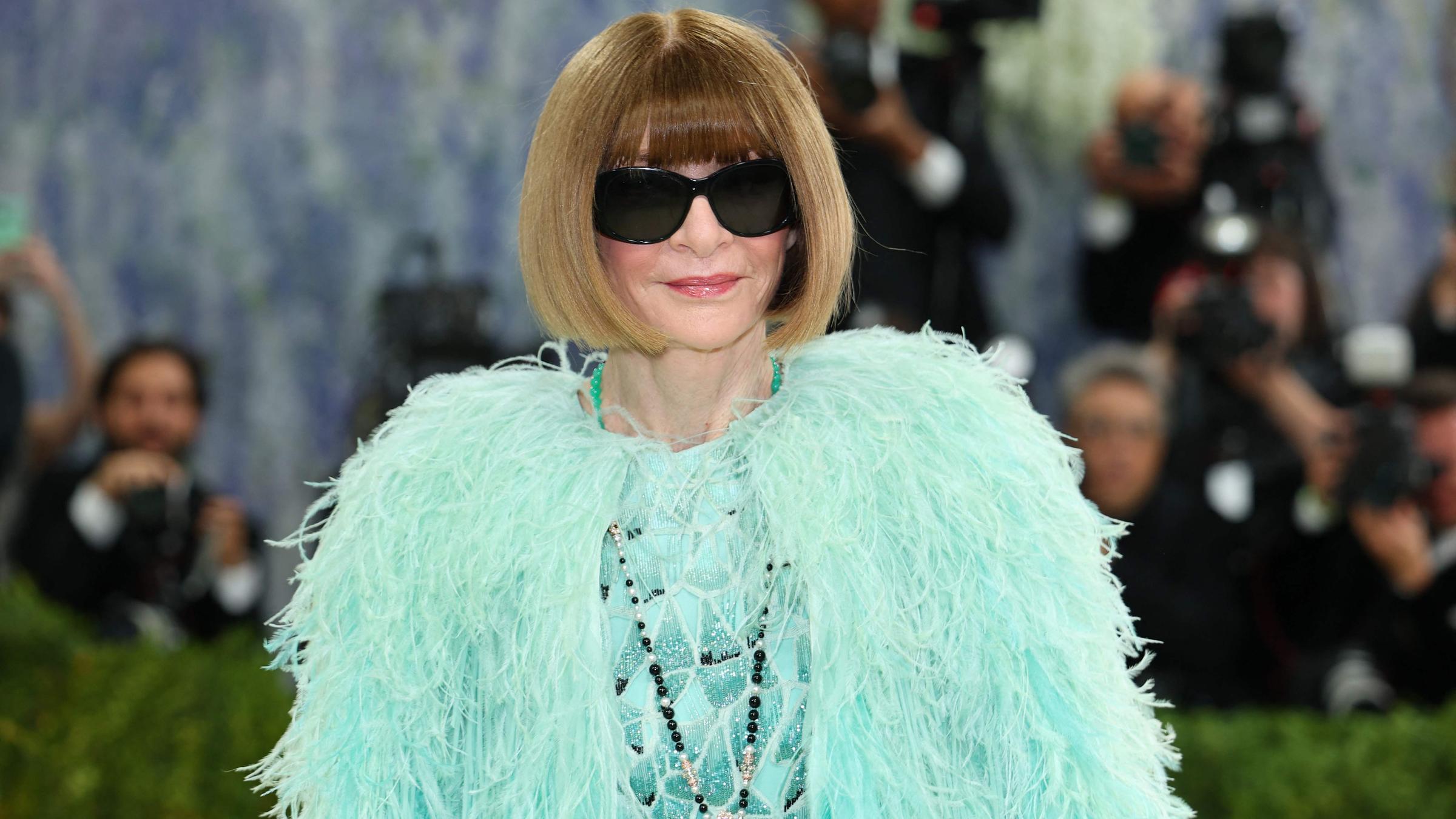 Anna Wintour trifft bei der Benefizgala des Costume Institute des Metropolitan Museum of Art ein.