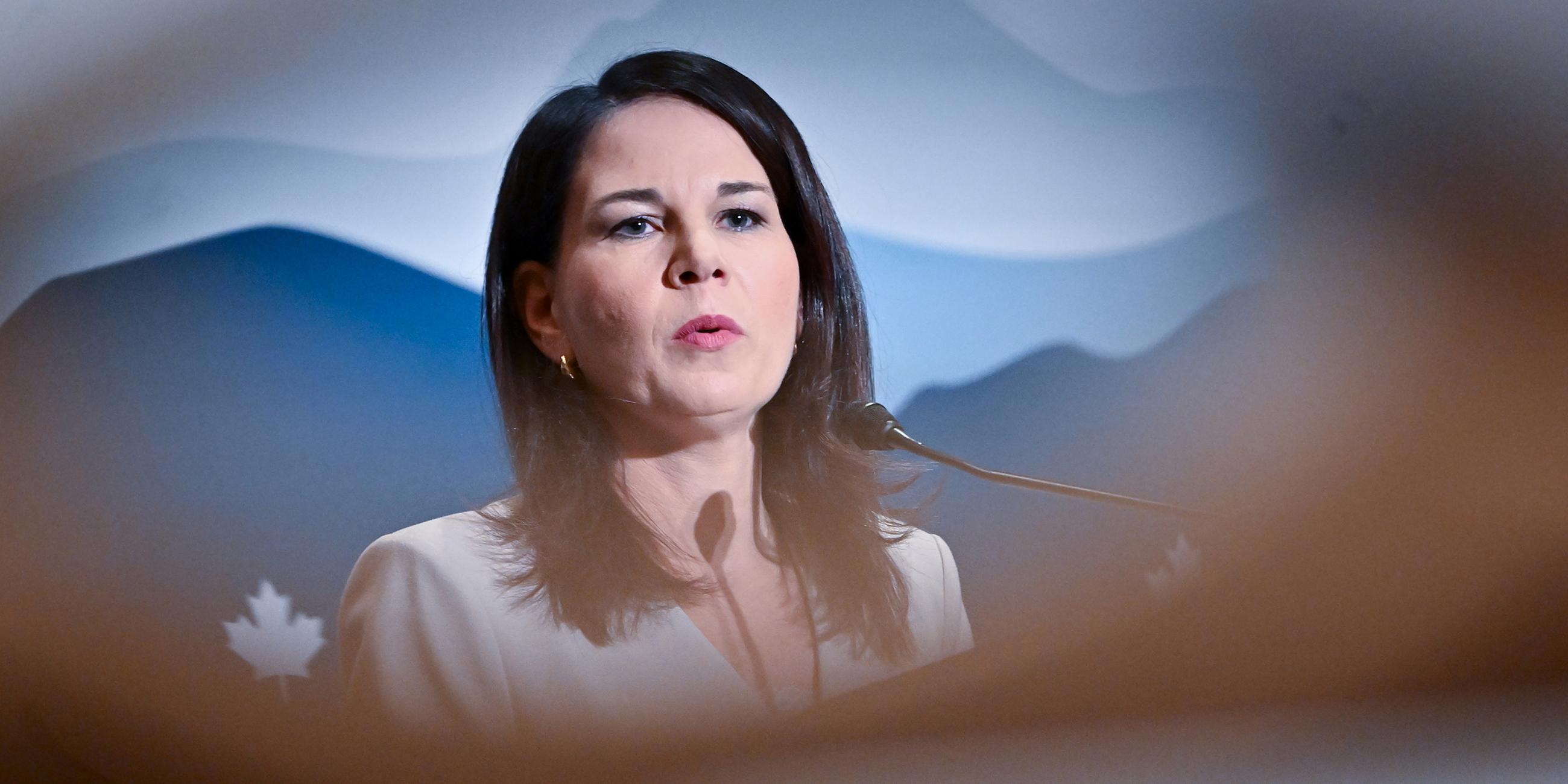 Außenministerin Annalena Baerbock, aufgenommen am 14.03.2025 in Charlevoix (Kanada)