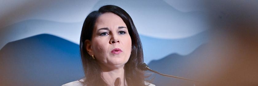 Außenministerin Annalena Baerbock, aufgenommen am 14.03.2025 in Charlevoix (Kanada)