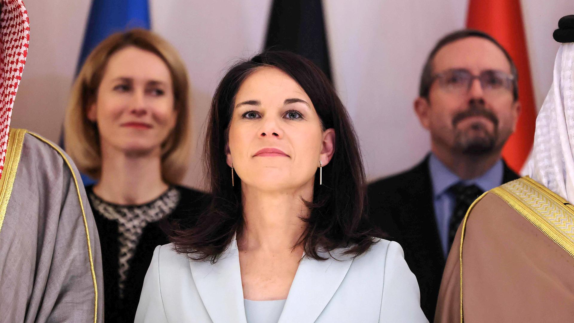 Außenministerin Annalena Baerbock, aufgenommen am 12.01.2025 in Riad (Saudi-Arabien)