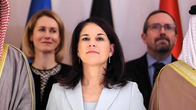 Außenministerin Annalena Baerbock, aufgenommen am 12.01.2025 in Riad (Saudi-Arabien)