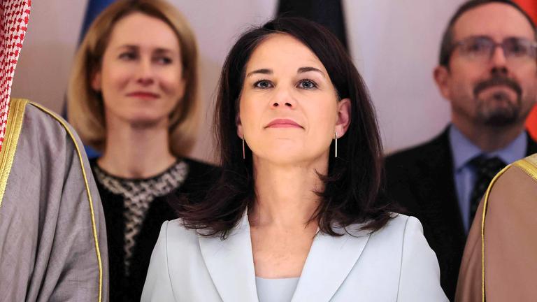 Außenministerin Annalena Baerbock, aufgenommen am 12.01.2025 in Riad (Saudi-Arabien)