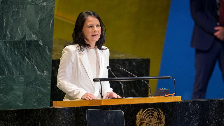 Annalena Baerbock, aufgenommen am 03.06.2025 in New York