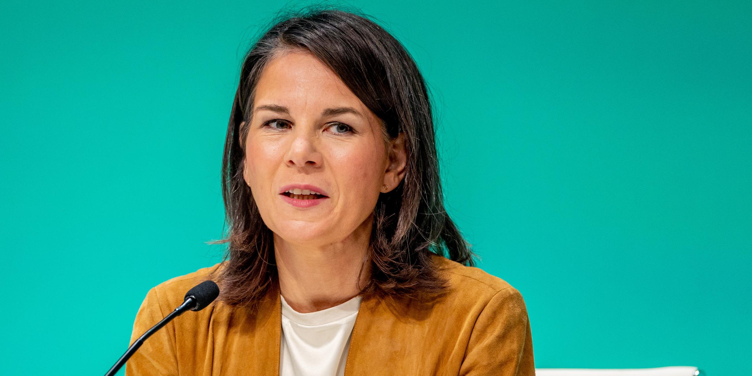 Außenministerin Annalena Baerbock spricht bei der COP28 in Dubai