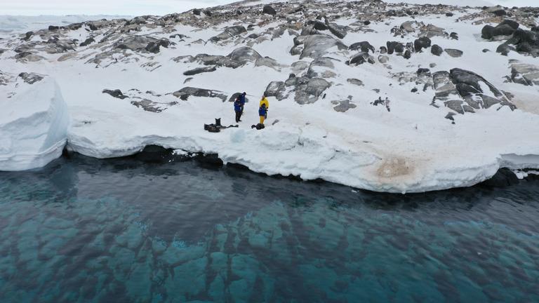 Das Team auf der Insel