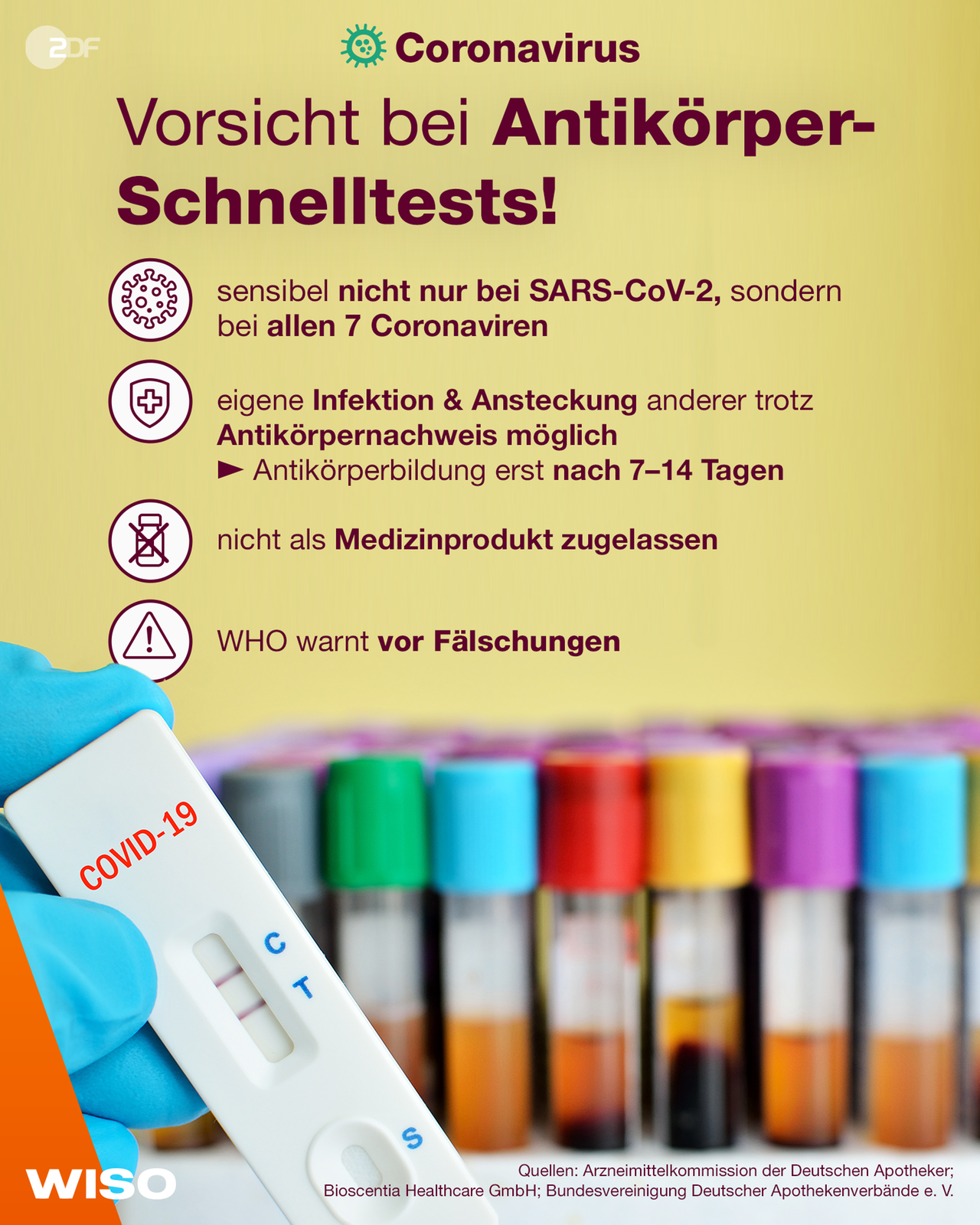 Vorsicht bei Antikörper-Schnelltests