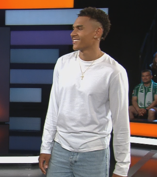 Leipzigs Mittelfeldspieler Antonio Nusa im Talk im aktuellen Sportstudio