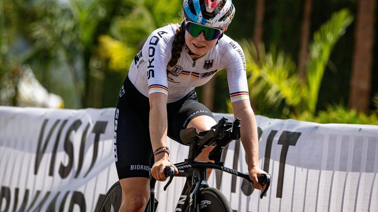 UCI-Straßen-WM 2025: Antonia Niedermaier im ITT-Training in Kigali.