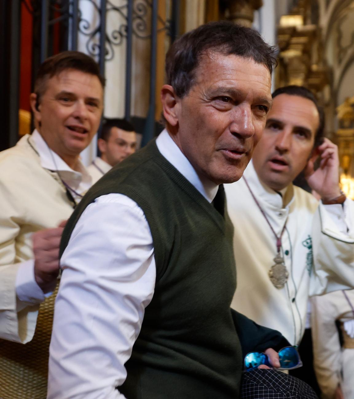 Antonio Banderas bei Palmsonntag-Prozession