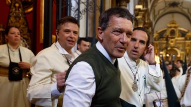 Antonio Banderas bei Palmsonntag-Prozession
