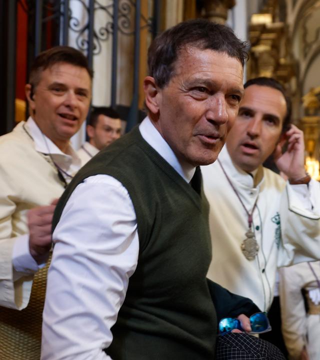 Antonio Banderas bei Palmsonntag-Prozession
