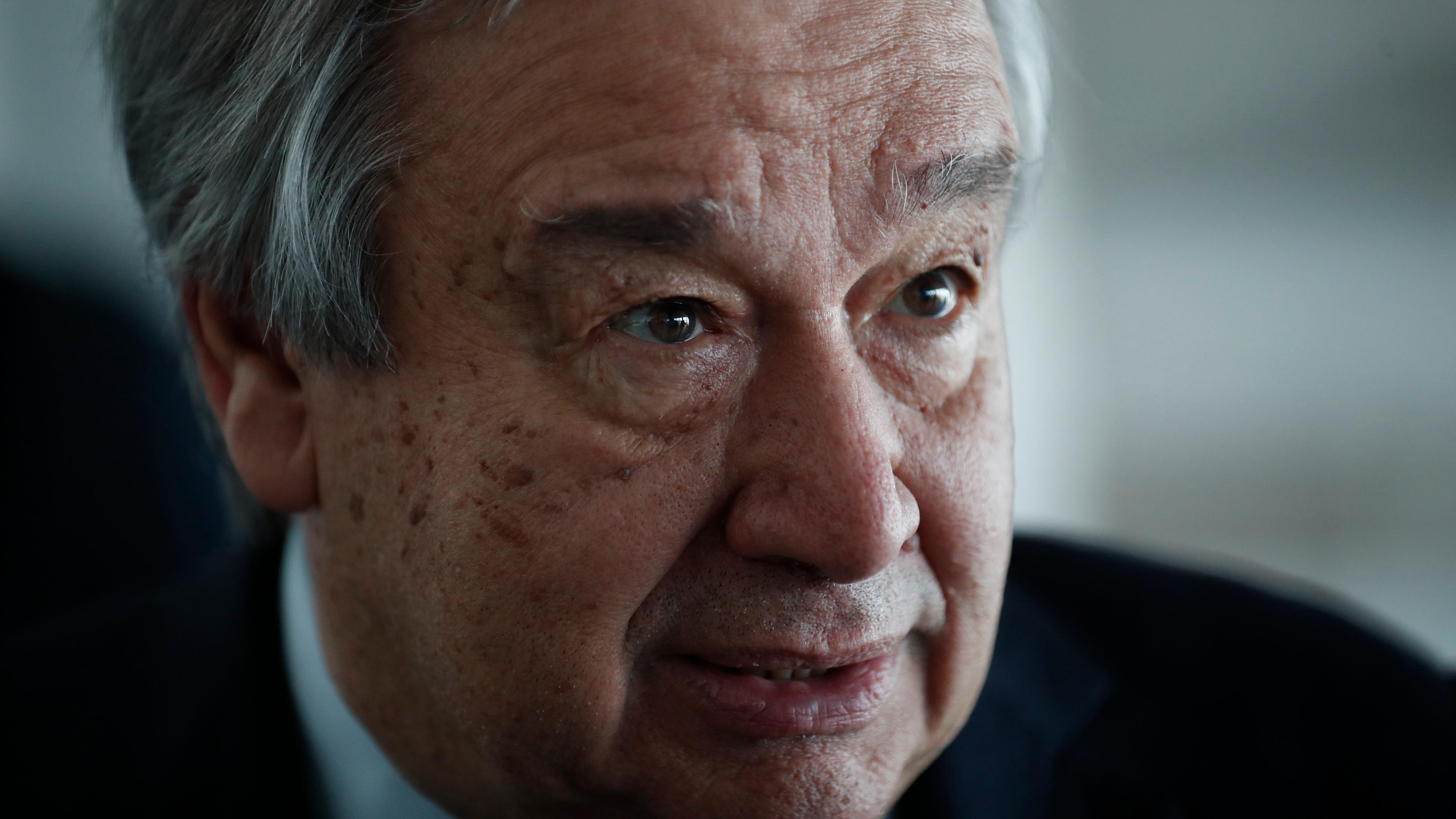 António Guterres, spricht während eines Interviews am 29.02.2024.