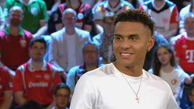 Leipzigs Mittelfeldspieler Antonio Nusa im Talk im aktuellen Sportstudio