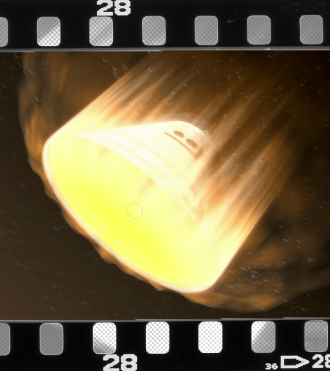 Die glühende Raumkapsel "Apollo 13"