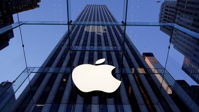 Archiv: Das Logo von Apple am 05.09.2014 in New York 