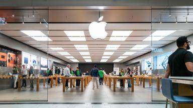 Der Apple Store ist am 30. April 2026 im Einkaufszentrum Barton Creek Square in Austin, Texas, zu sehen.
