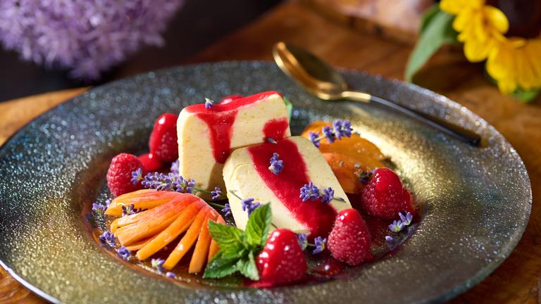 Aprikosen-Himbeereis