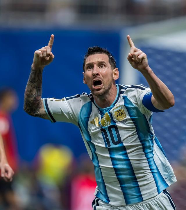 Messi feiert sein Tor am 07.07.26