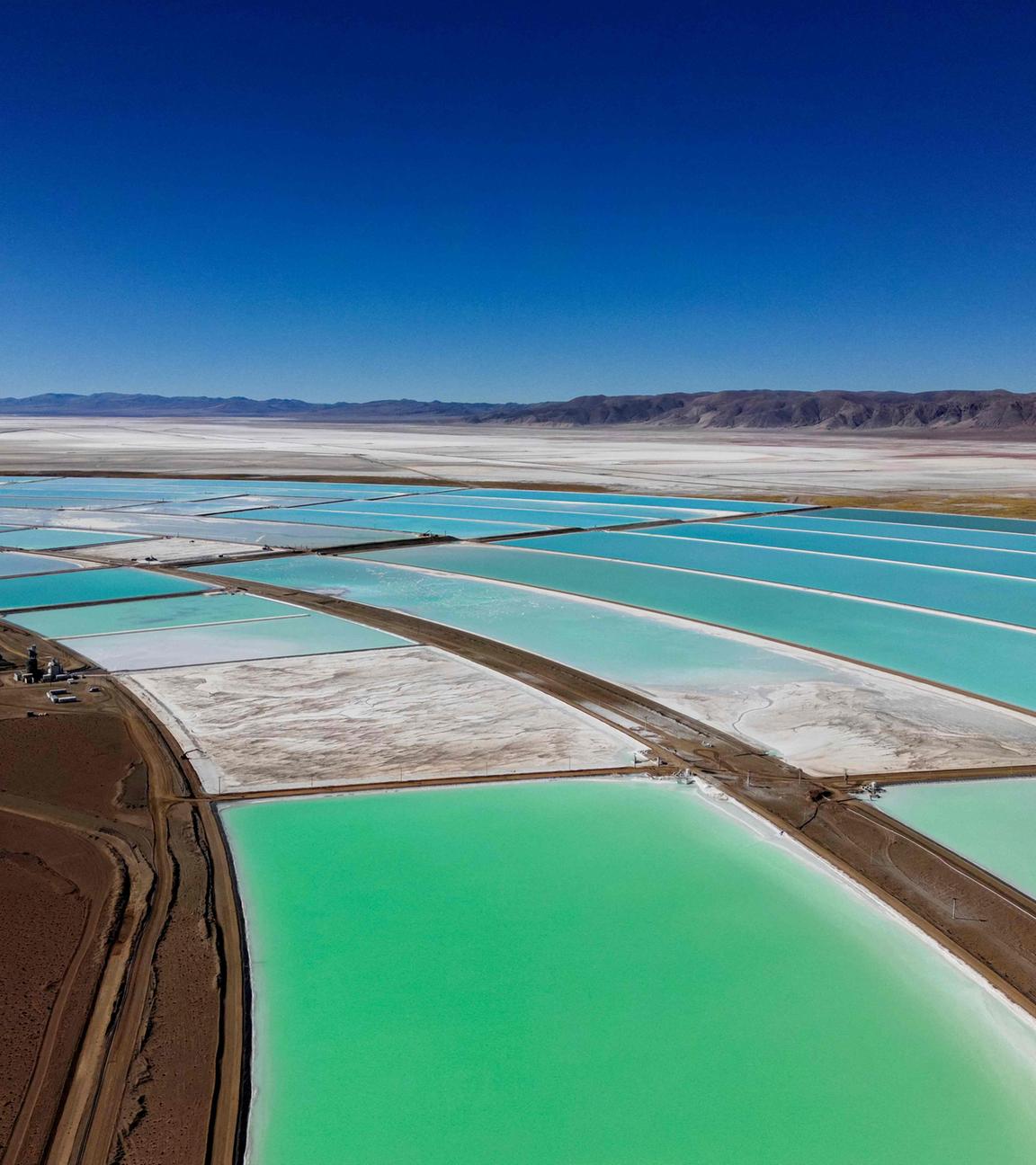 Felder zur Lithiumgewinnung in Argentinien