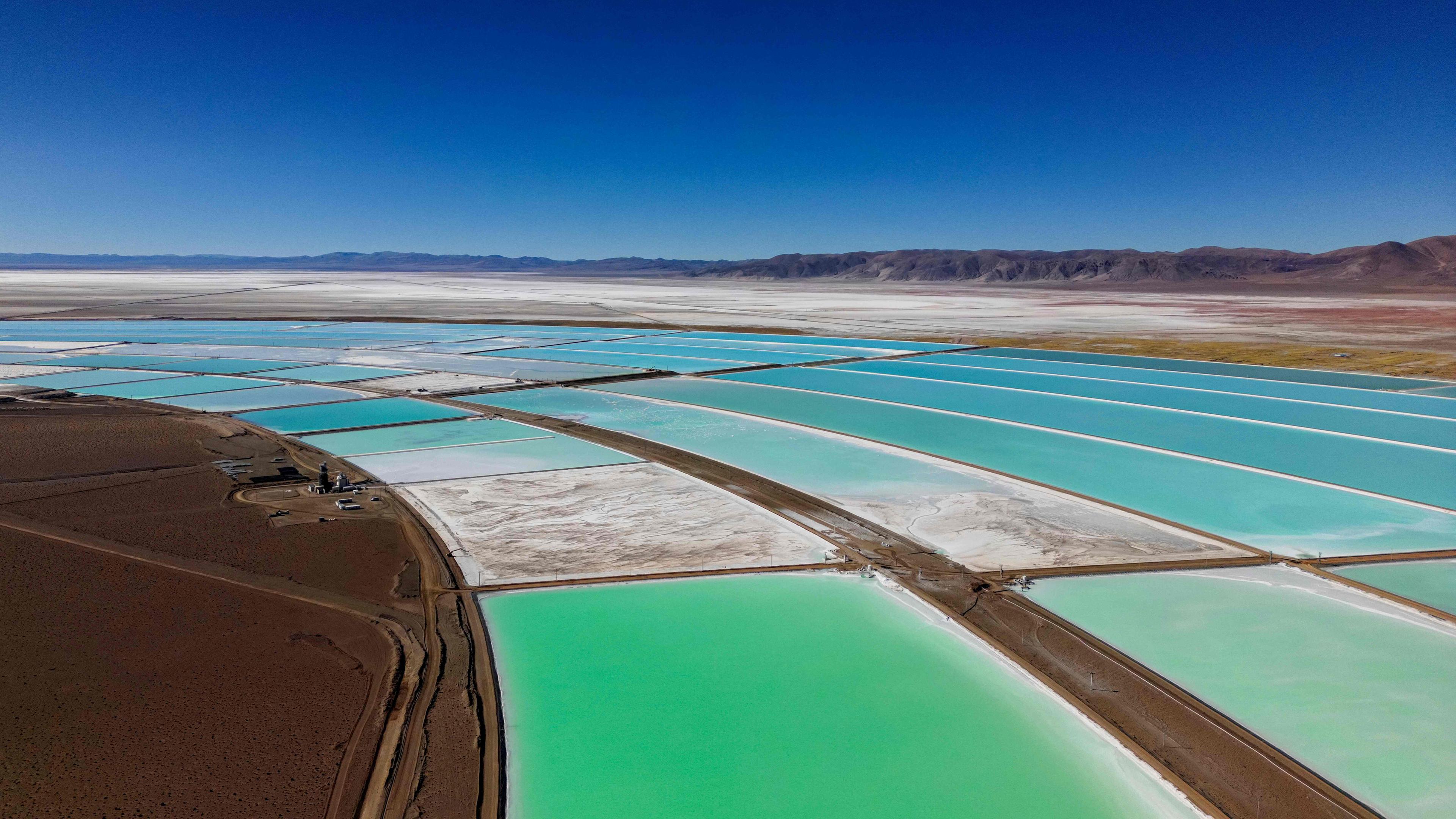 Felder zur Lithiumgewinnung in Argentinien