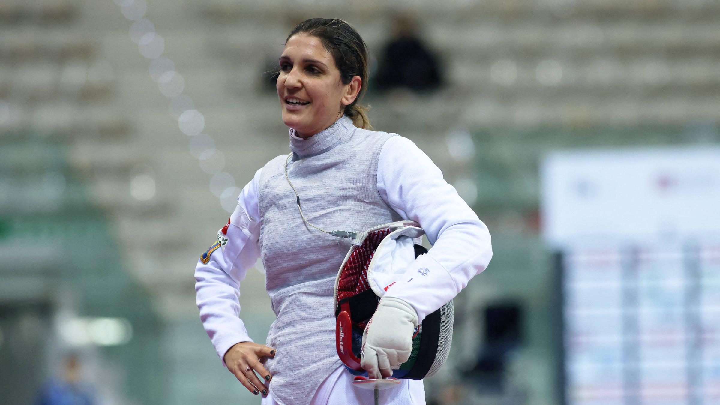 Gehört zum italienischen Fahnenträger-Duo: Arianna Errigo, Fecht-Olymiasiegerin 2012 und zehnmalige Weltmeisterin