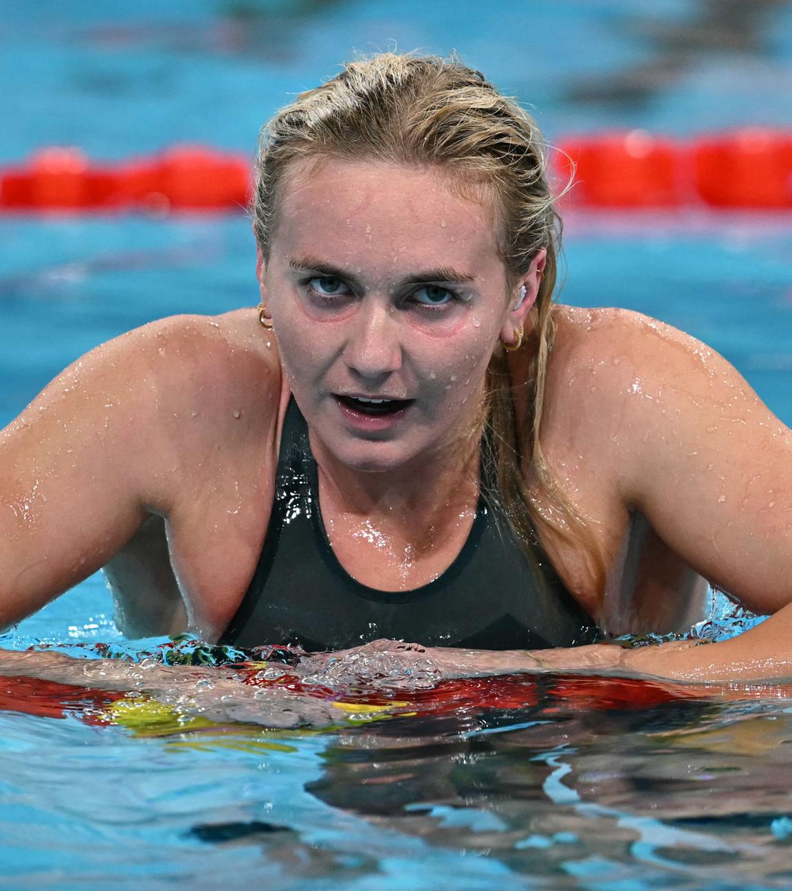 Ariarne Titmus reagiert